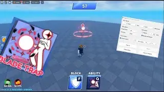 New Ability Blade Trap (Showcase)  auto-clicker 1V1-Blade Bal
