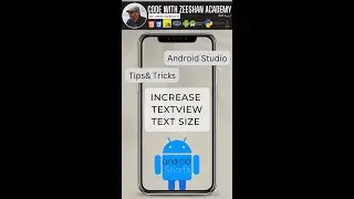Easy way to Increase Text Size in Android Studio 