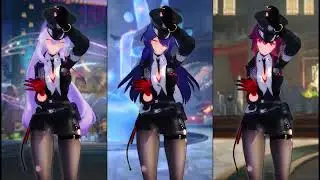【4K / MMD/崩坏: 星穹铁道 Honkai: Star Rail】Black Swan Kafka Acheron/小鸡小鸡//#Honkai: Star Rai