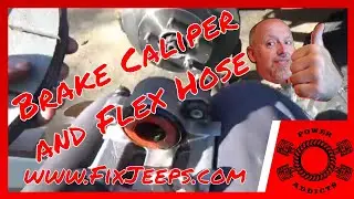 Jeep Wrangler - How to change the brake Caliper and soft line. 