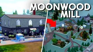 I filled up Moonwood Mill with my own builds in The Sims 4 - Save File