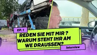 Versuch eines Interviews mit ausländischen Fahrern!