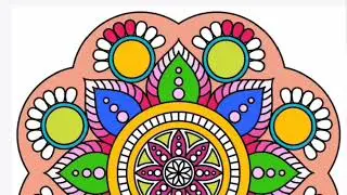 Mandala Art Colouring ideas / Mandala color filling drawing