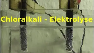 Chloralkali electrolysis: electrolysis of sodium chloride solution