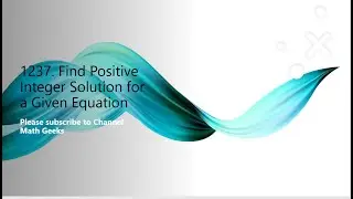 1237. Find Positive Integer Solution for a Given Equation