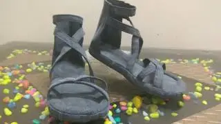 Stylish sandals from old chappal