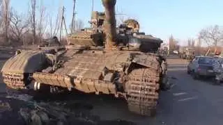 Дебальцево. Брошенная техника ВСУ. Блокпост 