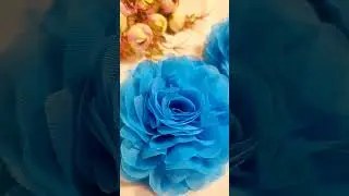 Шифоновая складка, лента и немного фантазии...