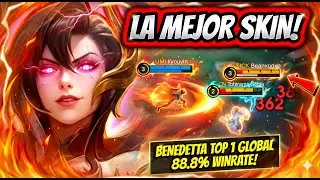 MOONTON WENT TOO FAR WITH THIS SKIN! BENEDETTA TOP 1 GLOBAL 88.8% WINRATE! | MOBILE LEGENDS