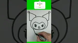 Çok Kolay Sevimli Kuromi Resmi Çizimi Ve Boyama Videosu 