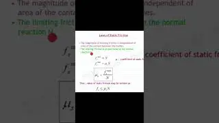laws of static friction