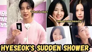 Hyeseok and their connection with sudden shower, Wooseok looks extra pretty in pink