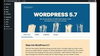 How to install WordPress 5.7.2 and it's features | Update WordPress 5.7 (Step-by-Step)