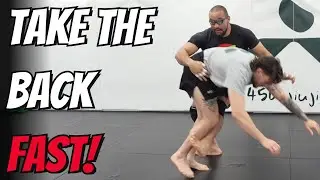 A Slick Way to Get the Back in BJJ WITHOUT Hurting Your Knees (Perfect for OLDER GRAPPLERS)