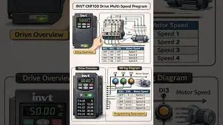 INVT CHF100 Drive Multi speed Program