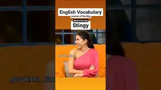 Sara Ali Khan is stingy #saraalikhan #khan #kapilsharma #kapilsharmashow #english #vocabulary #vocab