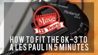 How to fit the Roland Gk3 Pickup to a Les Paul
