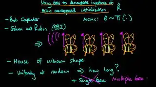 Using bees to demonstrate the importance of overdispersed Markov chains in MCMC