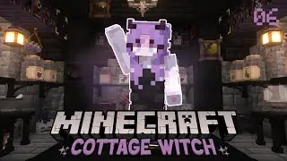 Our Witchcraft Room ✨ - Cottage Witch Modded Minecraft Episode 6