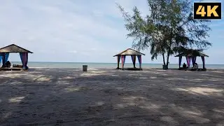 Hut and Beach for Green Screen and Chroma Key Background