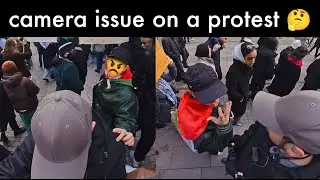 she had issues with cameras on a protest 🤔 #photography  #streetphotography #audit