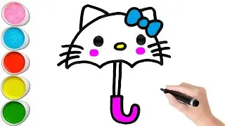 Kolay Hello Kitty Çizimi, Sevimli Hello Kitty Çizimi, Hello Kitty Nasıl Çizilir, Boyama Videoları