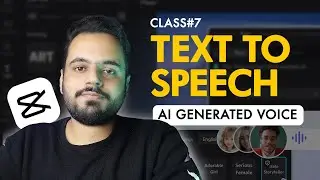 How to Use Text-to-Speech in CapCut | Generate Free AI Voice over | Class# 7