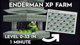 Minecraft Enderman 1 Hit Farm - Super Fast XP