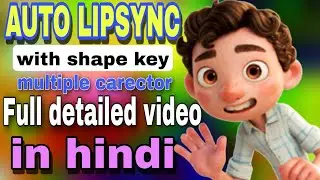 Auto Lipsync in blender multiple carector with shape key full details tutorial 
