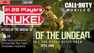 My Teamate Got A Nuke in ATTACK OF THE UNDEAD 20 in COD MOBILE
