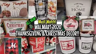 WALMART 2020 CHRISTMAS DECOR & THANKSGIVING/FALL FINDS! MUST WATCH!