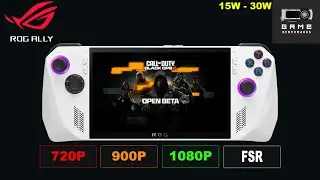 ROG ALLY | COD Black Ops 6 Beta | Performance Review Benchmark 1080P, 900P, 720P, FSR