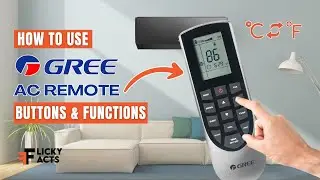 GREE AC Remote Buttons & Functions | Heat Pump Remote Guide | Model No. 30510475 / YAN1F1F