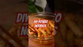 DIY Potato Noodle Amazing DIY Cooking #recipe #noodless #potatonoodles #cooking #koreanfood #shorts