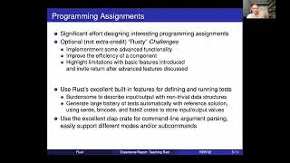 RustEdu Workshop 2022 - Teaching Rust + Programming Assignments