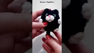 Котик из плюшевой пряжи. Скоро МК