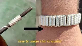 How its made/Making  Silver Coil bracelet