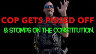 😡 Pissed Off Cop Boot Stomps The Constitution 😡