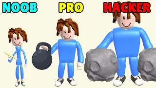 NOOB vs PRO vs HACKER in Lifting Hero
