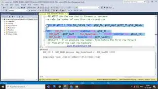 85.SCROLL FETCH OPTION IN CURSORS IN SQL - TELUGU