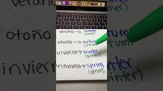 Las estaciones del año en inglés 👊📚#inglesencasa #clasesingles #aprenderingles