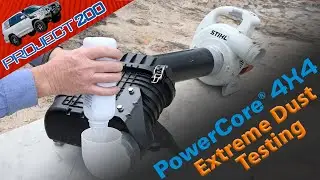 Dust testing a Donaldson PowerCore 4x4 XLC200K for a LandCruiser 200