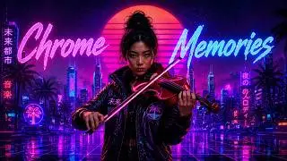 Chrome Memories 🎻 | Synthwave Violin Journey 🌆✨ | Retro Futuristic Night Drive Music