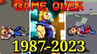 Evolution of Double Dragon Games Death Animations & Games Over Screens 1987-2023