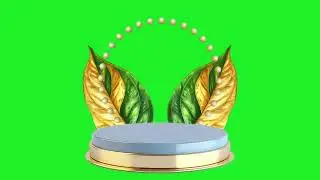 Product podium 3D mock up loop animation green screen footage | 4K footages | GreenScreen Vfx