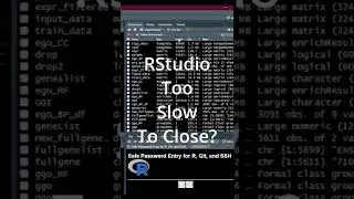 Make RStudio Open and Close faster