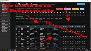 How To Install And Use F1 Manager Save Browser(Viewer And Editor) *Works With Any F1 Manager
