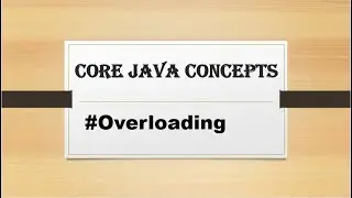 Overloading in java.