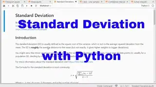 Python - Standard Deviation