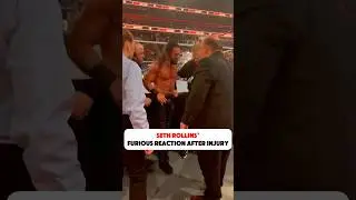 Seth Rollins' Furious Reaction After Injury at SNME😢